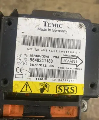 Peugeot 607 Airbag control unit/module 9640341180