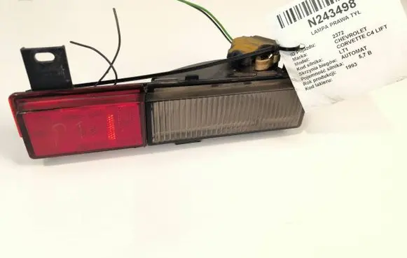 Chevrolet Corvette Rear bumper light 1650852011 P288G