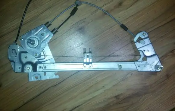 Mazda 323 F Sliding door window regulator with motor