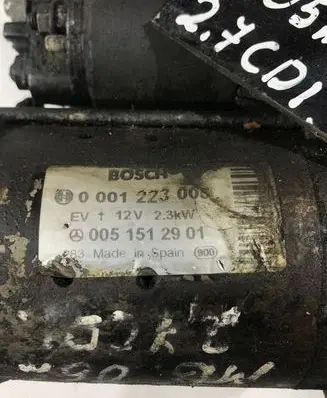 Mercedes-Benz E W211 Starter motor 0051512901 0001223005