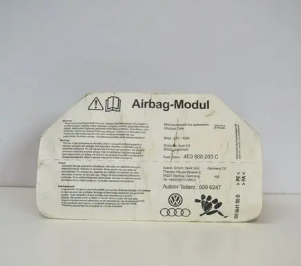Audi A8 S8 D3 4E Passenger airbag 4E0880203C