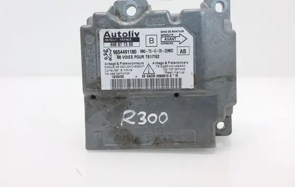 Peugeot 307 Airbag control unit/module 9654491180 606877300