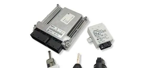 BMW 3 E46 Engine ECU kit and lock set 0281010565 61356905666 6905666