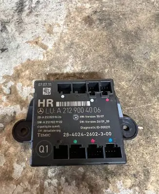 Mercedes-Benz C W204 Door control unit/module a2129004006
