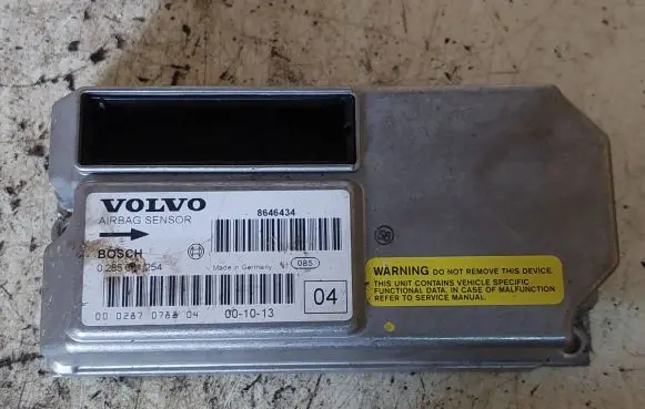Volvo S60 Airbag control unit/module 8646434 0285001254