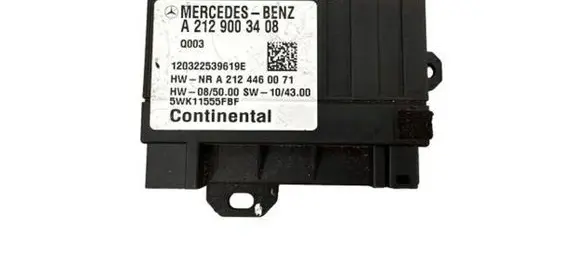 Mercedes-Benz C W204 Fuel injection pump control unit/module A2129003408 120322539619E A2124460071