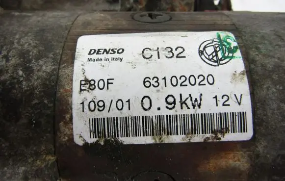Fiat Punto (188) Starter motor 63102020