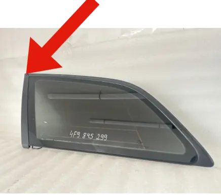 Audi A6 S6 C6 4F Rear side window 4F9845299