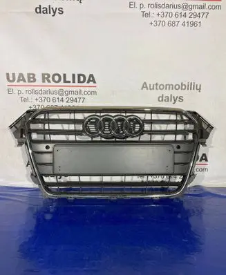 Audi A4 S4 B8 8K Front bumper upper radiator grill 8K0853651E 8K0853651F