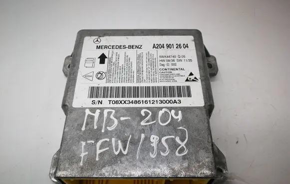 Mercedes-Benz C W204 Airbag control unit/module A2049012604