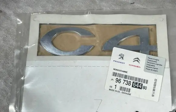 Citroen C4 I Manufacturers badge/model letters 9673864480BLCP 9673864480