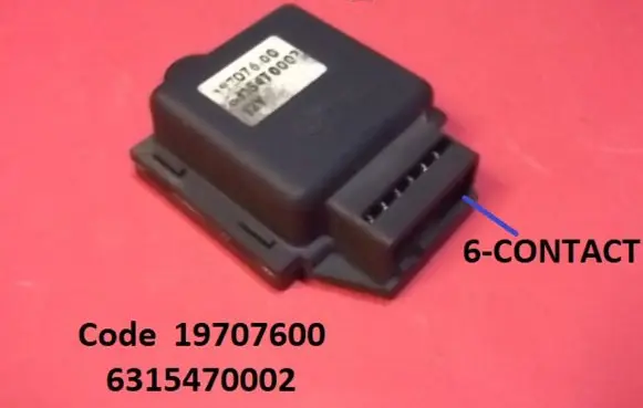 Mercedes-Benz 100 W631 Fuel pump relay 19707600 6315470002