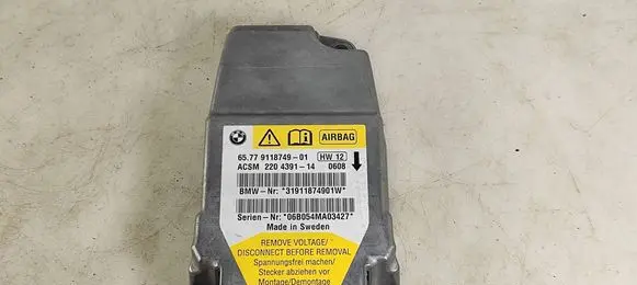 BMW 5 E60 E61 Airbag control unit/module 9118749 31911874901W 06B054MA03427
