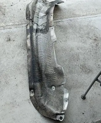 BMW 5 F10 F11 Heat shield in engine bay 51487185202