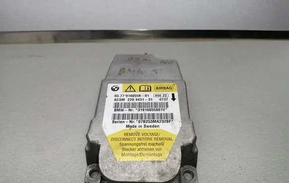 BMW 5 E60 E61 Airbag control unit/module 9160558 65779160558