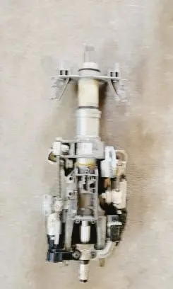 Steering wheel axle set
