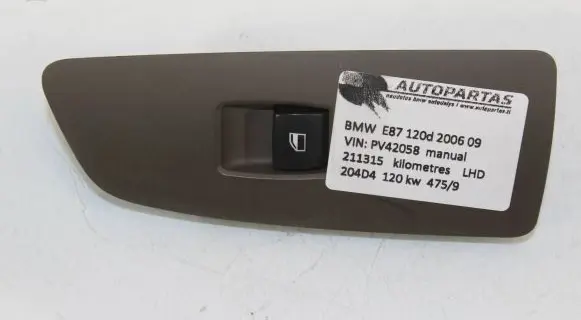 BMW 1 E81 E87 Electric window control switch 6970243 15939921 29006A