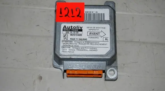 Peugeot 206 Airbag control unit/module 9629724680 550757500