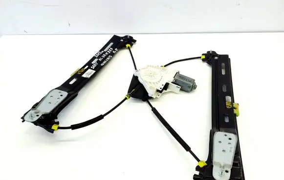 Rear door window regulator with motor