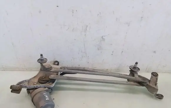 Front wiper linkage and motor