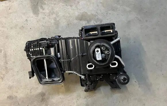 Interior heater climate box assembly