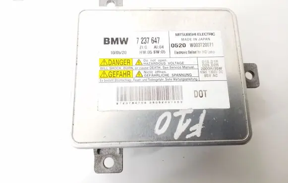 BMW 5 F10 F11 Headlight ballast module Xenon 7237647