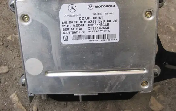 Mercedes-Benz C W203 Bluetooth control unit module A2118700026