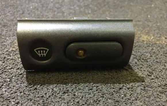 Windscreen/window heater switch