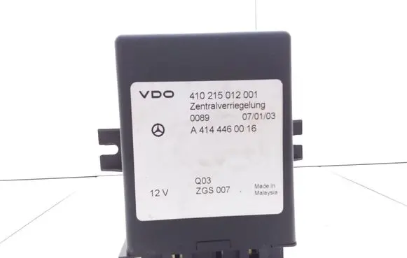 Mercedes-Benz Vaneo W414 Door central lock control unit/module A4144460016 410215012001