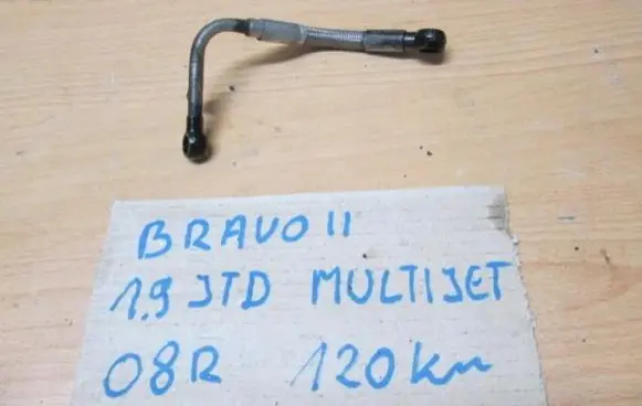 Fiat Bravo Turbo turbocharger oiling pipe/hose