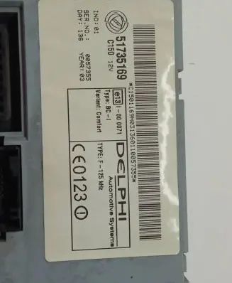 Fiat Punto (188) BSM Control unit 51735169