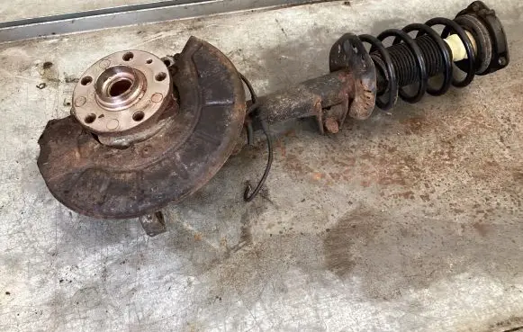 Volkswagen PASSAT B6 Front wheel hub spindle knuckle 383363EGT