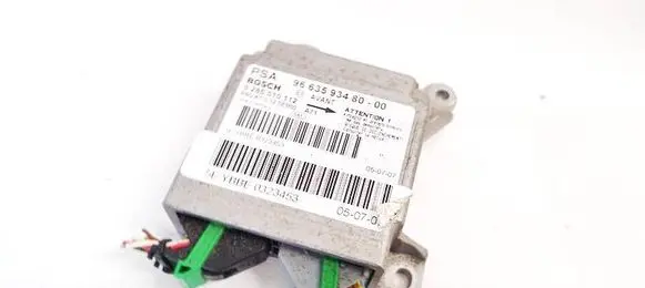 Peugeot 207 Airbag control unit/module 966359348000