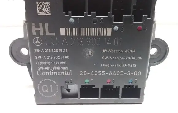 Mercedes-Benz CLS C218 X218 Door control unit/module A2189001401