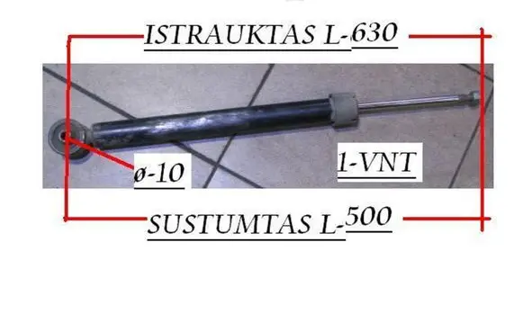 Audi A6 S6 C5 4B Rear shock absorber/damper 343281