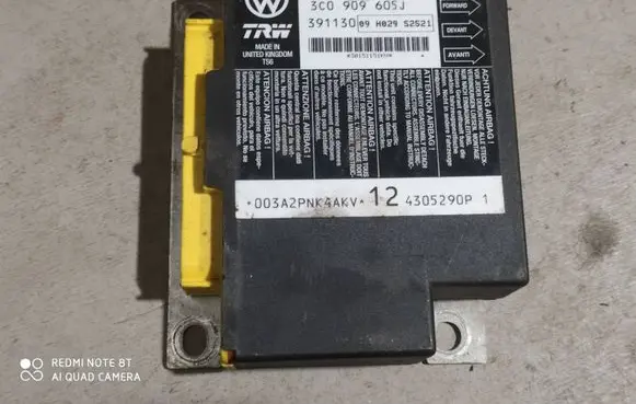 Volkswagen PASSAT B6 Airbag control unit/module 3C0909605J