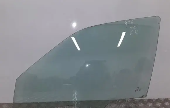 Peugeot 406 Front door window glass four-door 43R00049 DOT24AS2M25