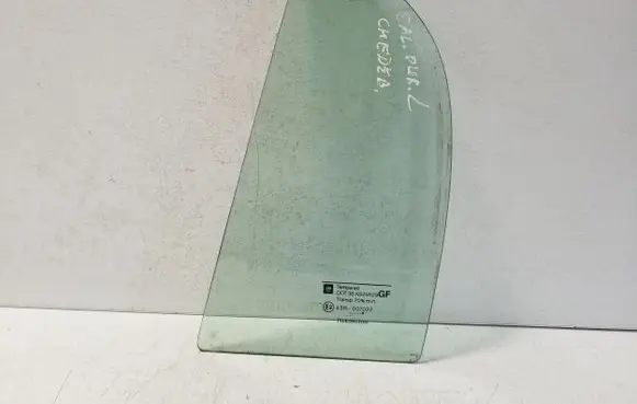 Rear vent window glass