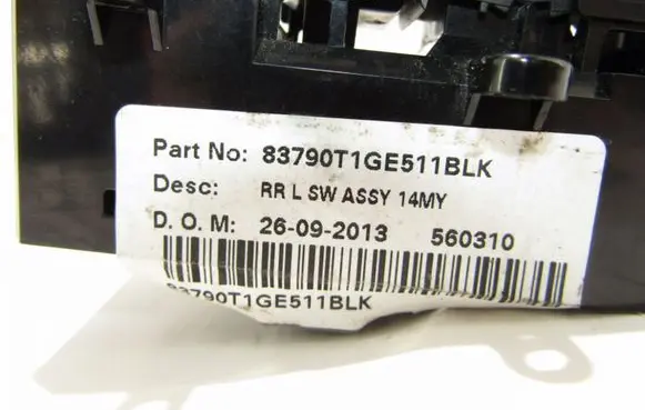 Honda CR-V Electric window control switch 83790t1ge511blk