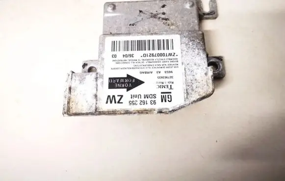 Opel Tigra B Airbag control unit/module 93162255zw 327963935