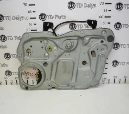 Volkswagen Caddy Front door window regulator with motor 1T0837756M