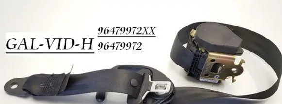 Peugeot 307 Middle seatbelt (rear) 96479972 96479972XX