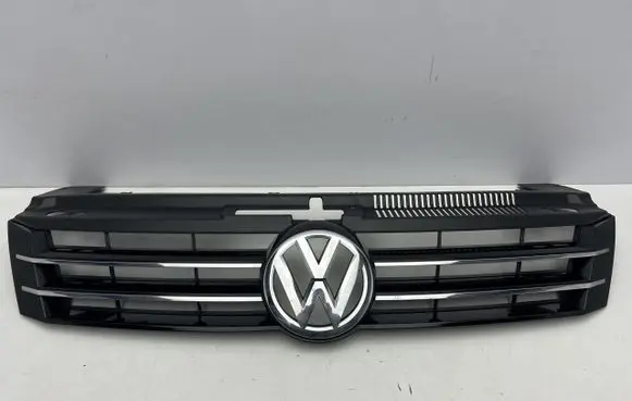 Volkswagen Sharan Front bumper upper radiator grill 7N0853655B