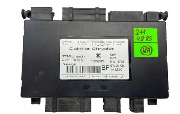 Mercedes-Benz E W211 Seat control module A2118704885