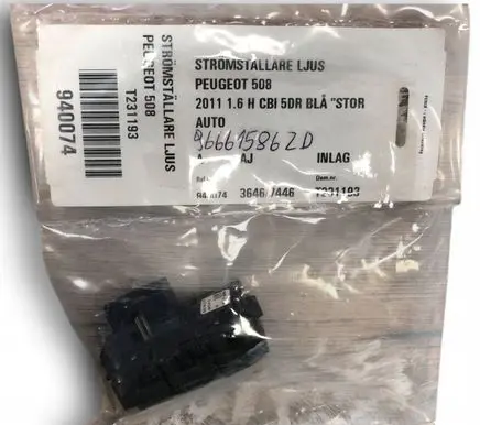 Peugeot 508 Light switch 96661586ZD