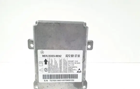 Mercedes-Benz E W212 Airbag control unit/module A2129010700 5WK43871