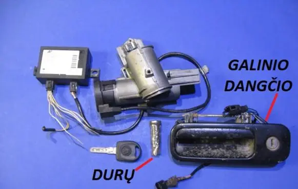 Seat Alhambra (Mk1) Ignition lock P012106 7M0953257B