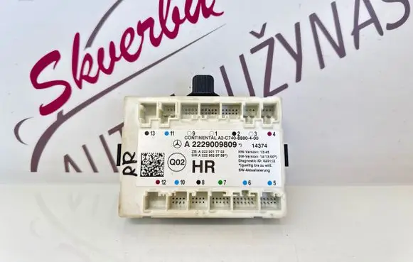 Mercedes-Benz S W222 Door control unit/module A2229009809 A2229017702 A2229028708