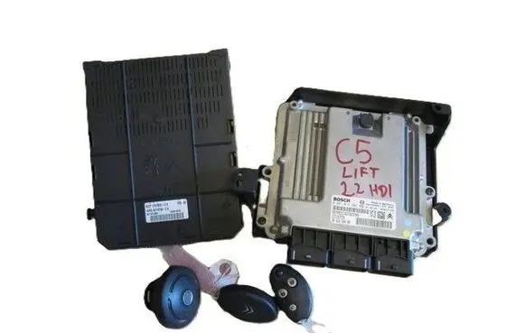 Citroen C5 Engine ECU kit and lock set 9662633480