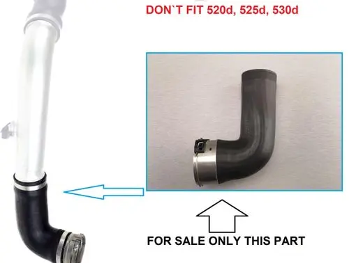 BMW 5 E60 E61 Intercooler hose/pipe 11617799402 7799402 11617797696